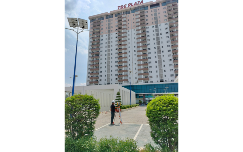 Hình 1: Khảo sát đo đạc hiện trạng 3D Scan dự án Nhà ở TDC PLaza
