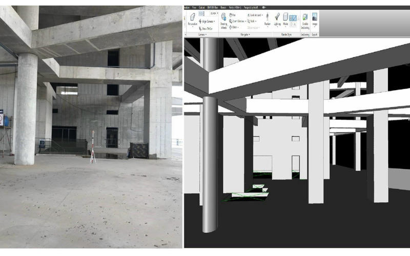 Hình 3: Khảo sát đo đạc hiện trạng 3D Scan dự án Nhà ở TDC PLaza