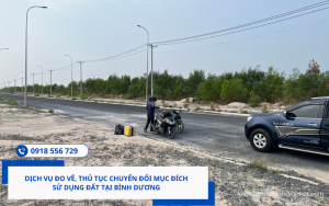 Dịch vụ đo vẽ, thủ tục chuyển đổi mục đích sử dụng đất tại Bình Dương