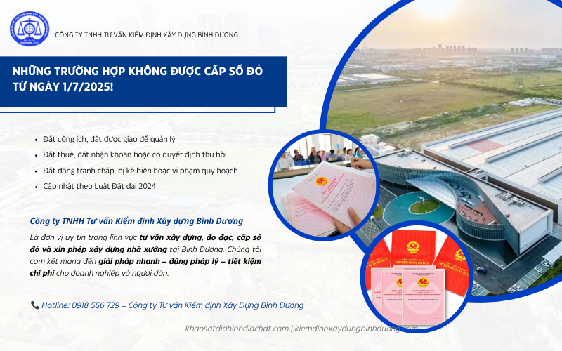 Những trường hợp không được cấp sổ đỏ từ ngày 1/7/2025