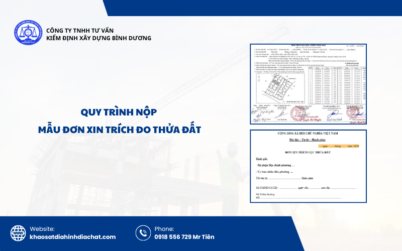 Quy trình nộp mẫu đơn xin trích đo thửa đất
