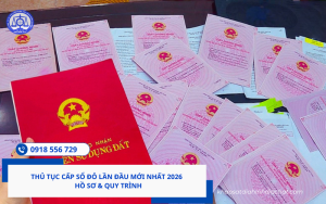 Thủ tục cấp sổ đỏ lần đầu mới nhất 2026 Hotline 0918 556 729 Mr Tiên