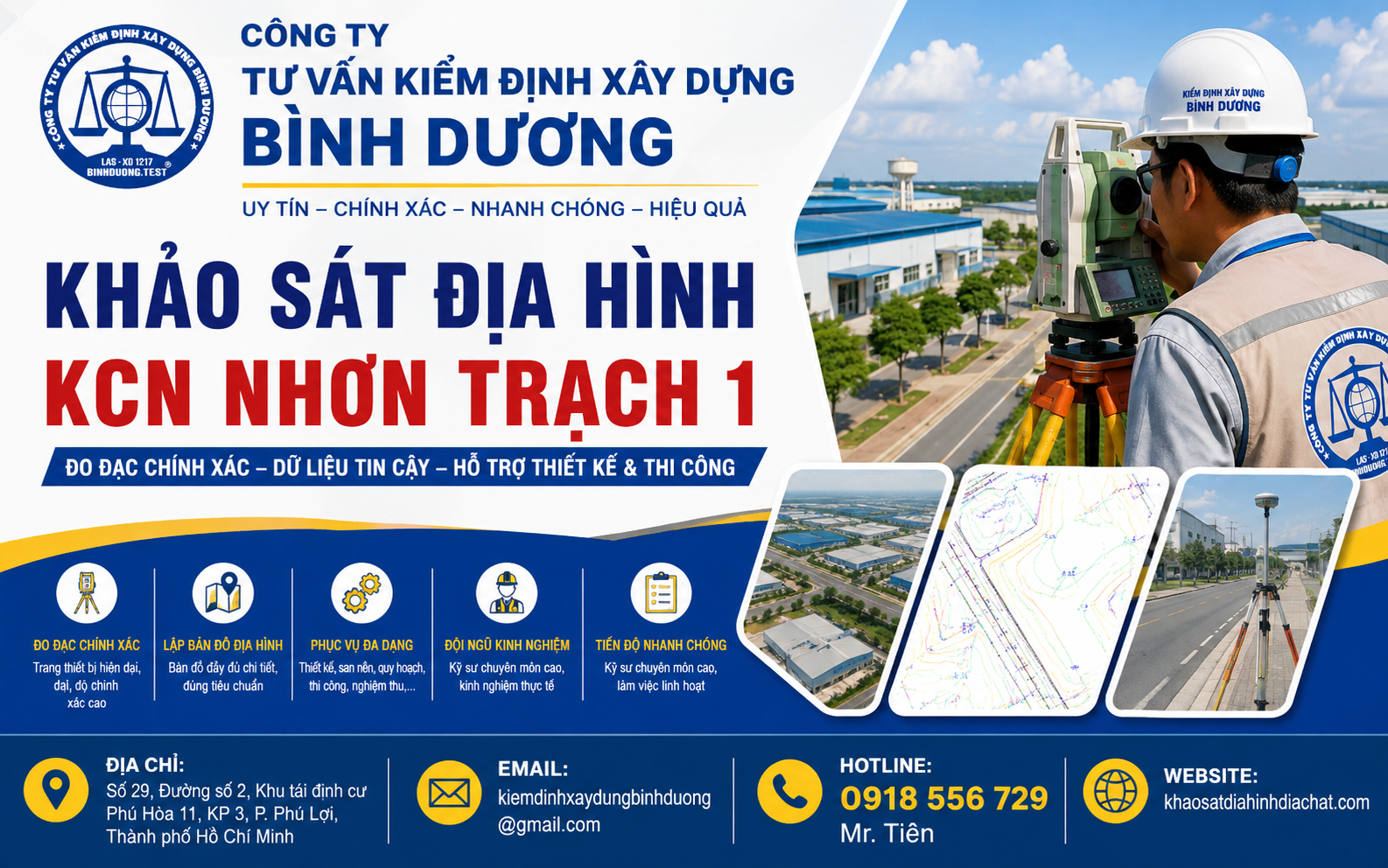 Khảo sát địa hình KCN Nhơn Trạch 1