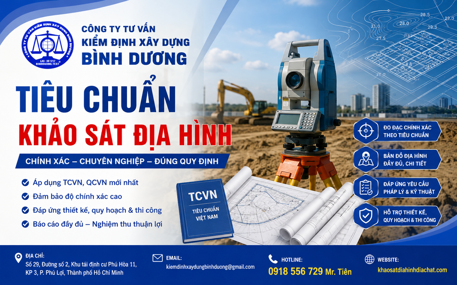 Các tiêu chuẩn khảo sát địa hình nào còn hiệu lực ?