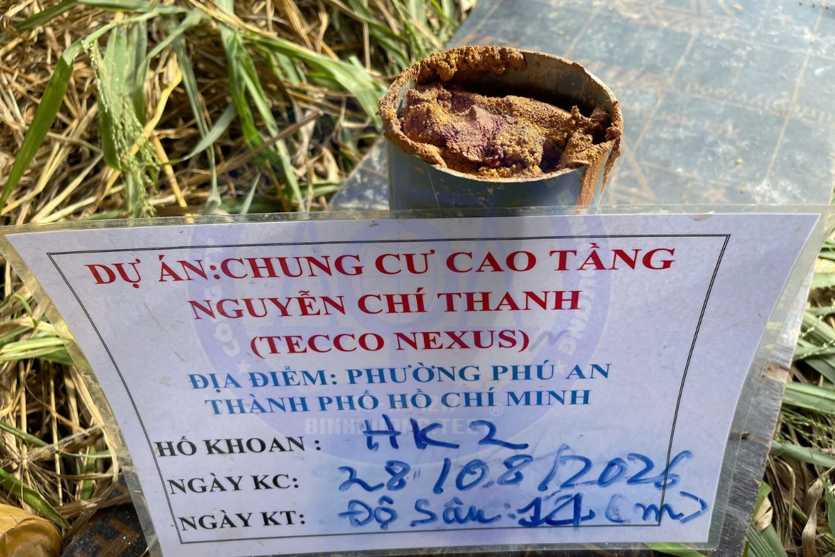 Quy trình khoan khảo sát địa chất tại công trình