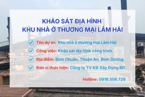 Khảo sát địa hình khu nhà ở thương mại Lâm Hải Bình Dương