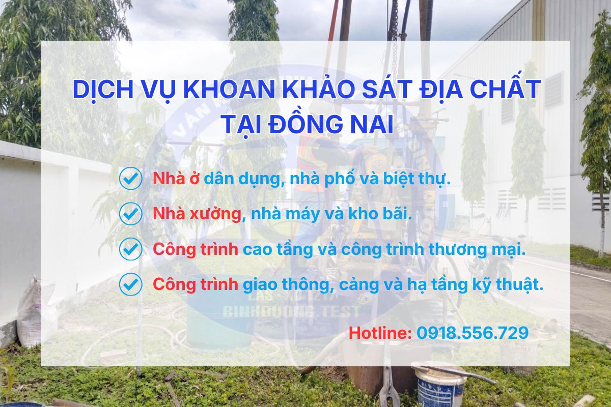Dịch vụ khoan khảo sát địa chất Đồng Nai