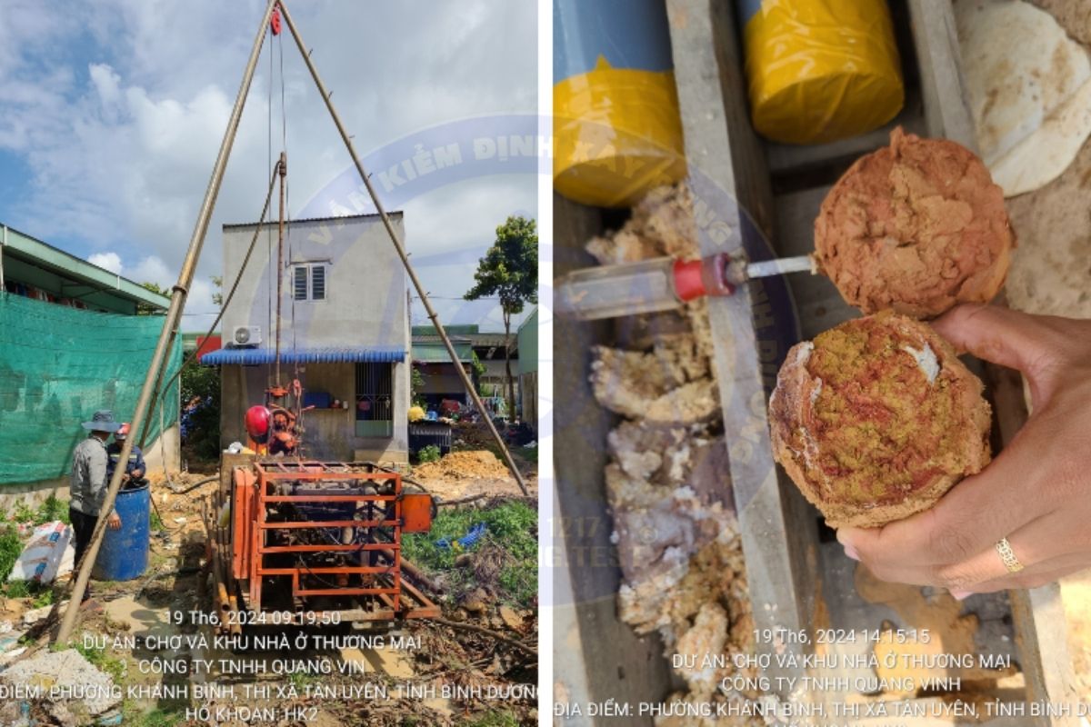 Thông tin tổng quan dự án khoan khảo sát địa chất tại dự án Chợ và khu thương mại tại Khánh Bình